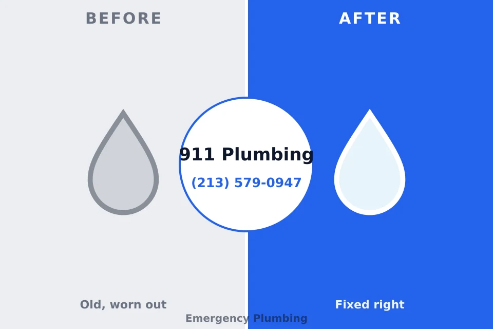 Before and after: plumbing repair Tallassee, AL